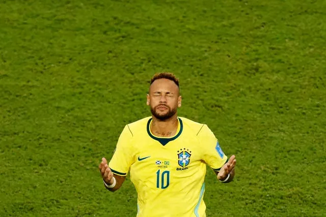 Neymar was making his 129th appearance for the national side