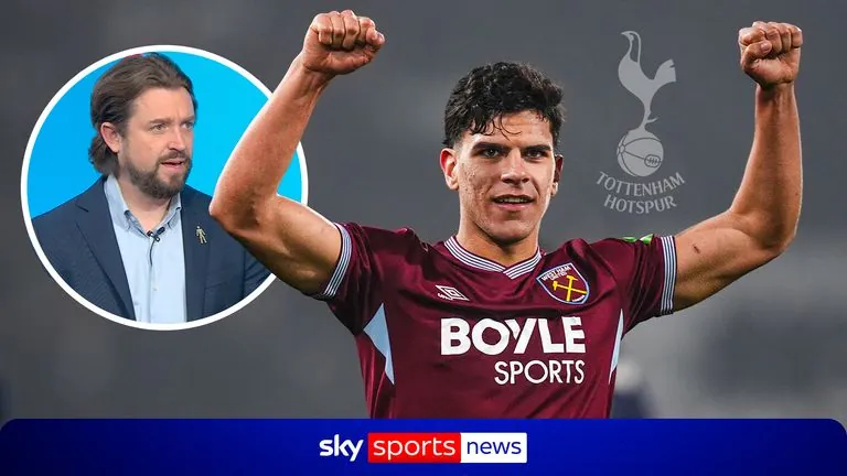 West Ham United's Mateus Fernandes is set for medical after Spurs beat Man Utd to £85m deal