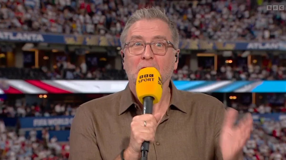 Mark Chapman makes Gary Lineker joke live on-air during England v Argentina coverage