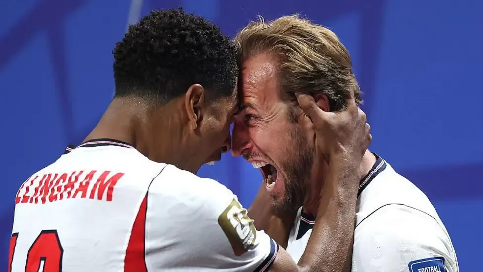 Jude Bellingham and Harry Kane celebrate