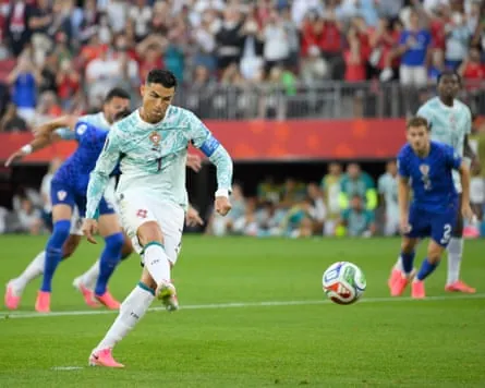 Cristiano Ronaldo kept his composure to score a penalty against Croatia to make it 1-1.