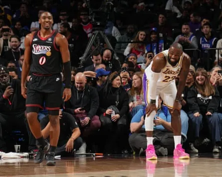 LeBron James joins a talent-stacked Philadelphia roster that includes two-time NBA All-Star Tyrese Maxey (left).