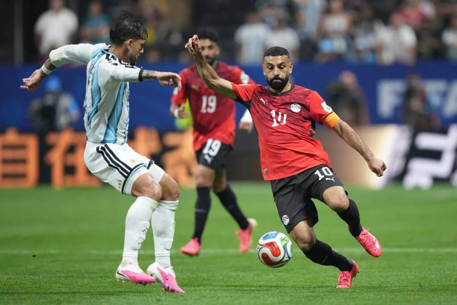 Egypt star Mohamed Salah facing Argentina in the World Cup