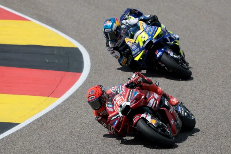 Marc Marquez in action.