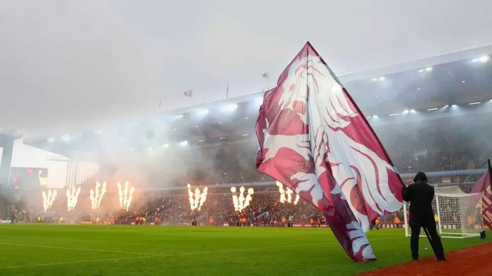 A general view inside Villa Park
