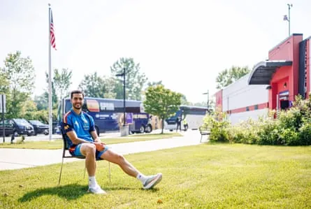 Mikel Merino at Spain’s training ground