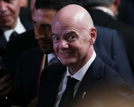 Gianni Infantino attends the inauguration of Abelardo de la Espriella as Colombia's president, in Cali