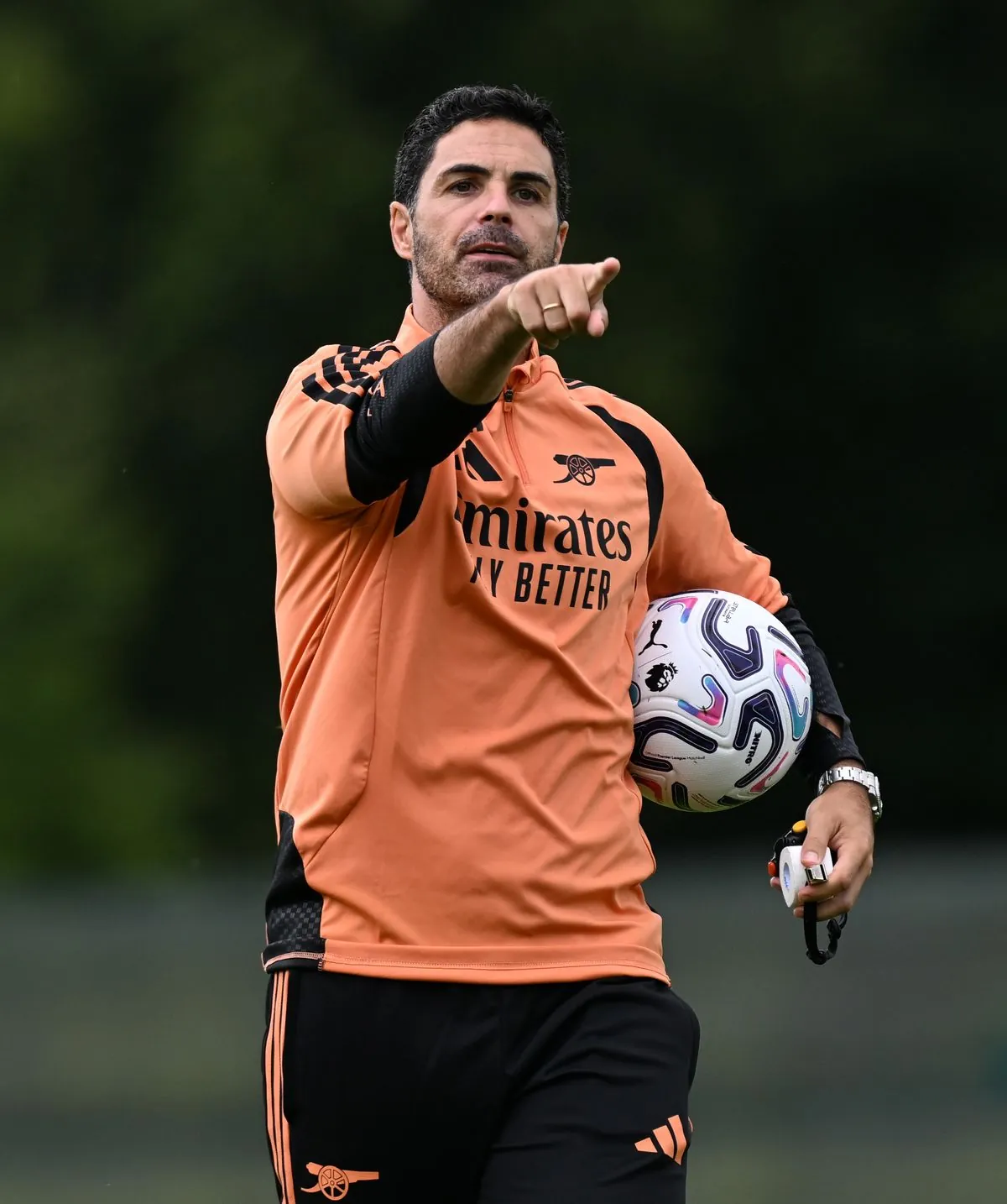 Arsenal Manager Mikel Arteta during a training session at Carlton House Hotel on August 04, 2026 in Maynooth, County Kildare